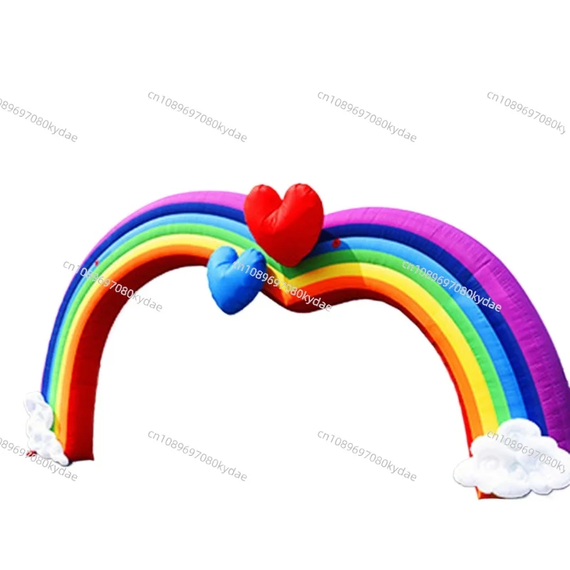 Customized giant inflatable rainbow arch inflatable wedding arch with hearts for party events decoration
Customized giant inflatable rainbow arch inflatable wedding arch with hearts for party events decoration
