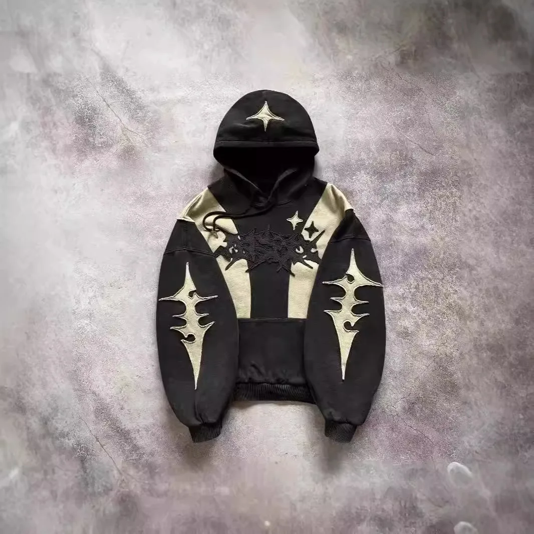 Vintage Streetwear Patchwork Hoodies Y2K Sweatshirts Men's Hip hop Streetwear Oversize Hoodie Pullover
Vintage Streetwear Patchwork Hoodies Y2K Sweatshirts Men's Hip hop Streetwear Oversize Hoodie Pullover
