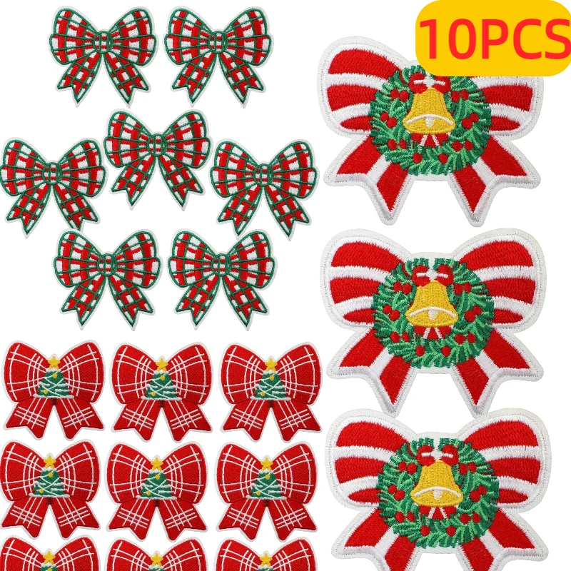 10/12Pcs Wholesale Red Christmas Cute Embroidery Patches Bow Bell Biscuits Snowflake Iron On For DIY Holiday Clothing
10/12Pcs Wholesale Red Christmas Cute Embroidery Patches Bow Bell Biscuits Snowflake Iron On For DIY Holiday Clothing