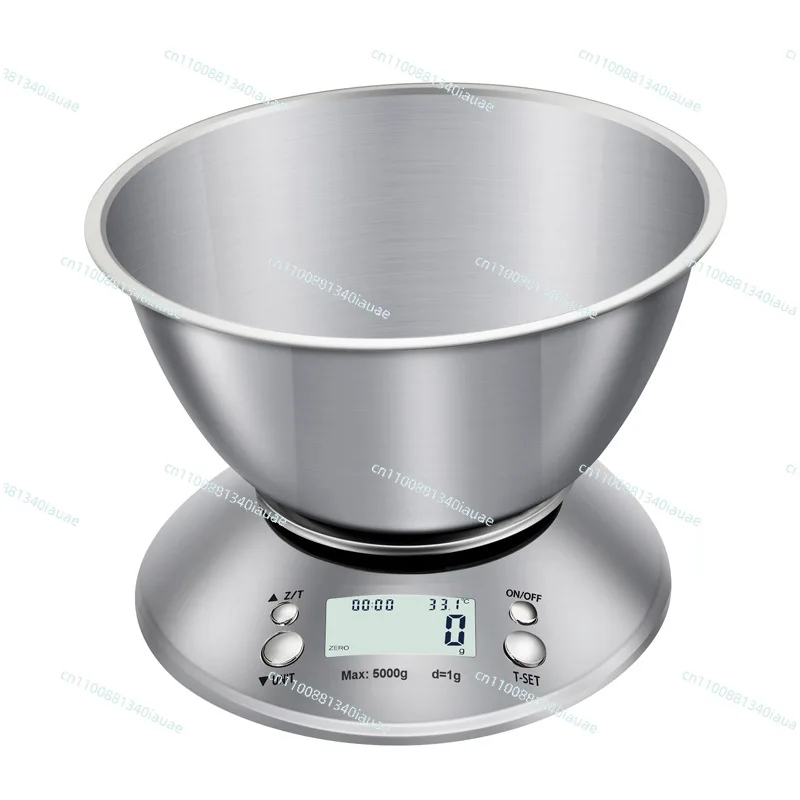 Household Stainless Steel Kitchen Scale 5kg/1g Baking Food with Bowl Gram Scale Small Electronic
Household Stainless Steel Kitchen Scale 5kg/1g Baking Food with Bowl Gram Scale Small Electronic