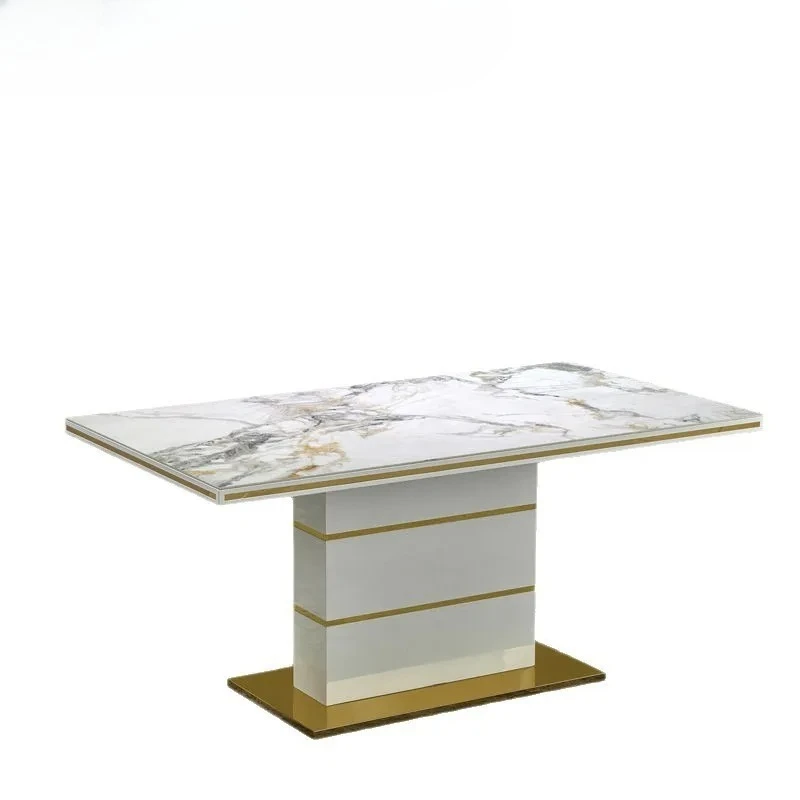 B Modern simple household dining table and chairs small apartment rock plate dining table rectangular rice living room table
B Modern simple household dining table and chairs small apartment rock plate dining table rectangular rice living room table