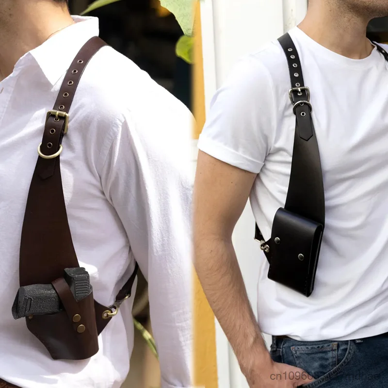 Underarm Streetwear Gun Holster Harness Adjustable Tactical Chest Double Shoulder Festival Cosplay Retro Brown Prop Bag
Underarm Streetwear Gun Holster Harness Adjustable Tactical Chest Double Shoulder Festival Cosplay Retro Brown Prop Bag
