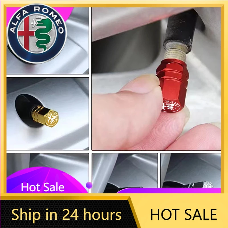 Car Stickers For Alfa Romeo 4Pcs Car Tire Valve Stems Cap Tire Valve Cap For Alfa Romeo STELVIO Giulia 159 Giulietta 147 Mito 15
Car Stickers For Alfa Romeo 4Pcs Car Tire Valve Stems Cap Tire Valve Cap For Alfa Romeo STELVIO Giulia 159 Giulietta 147 Mito 15