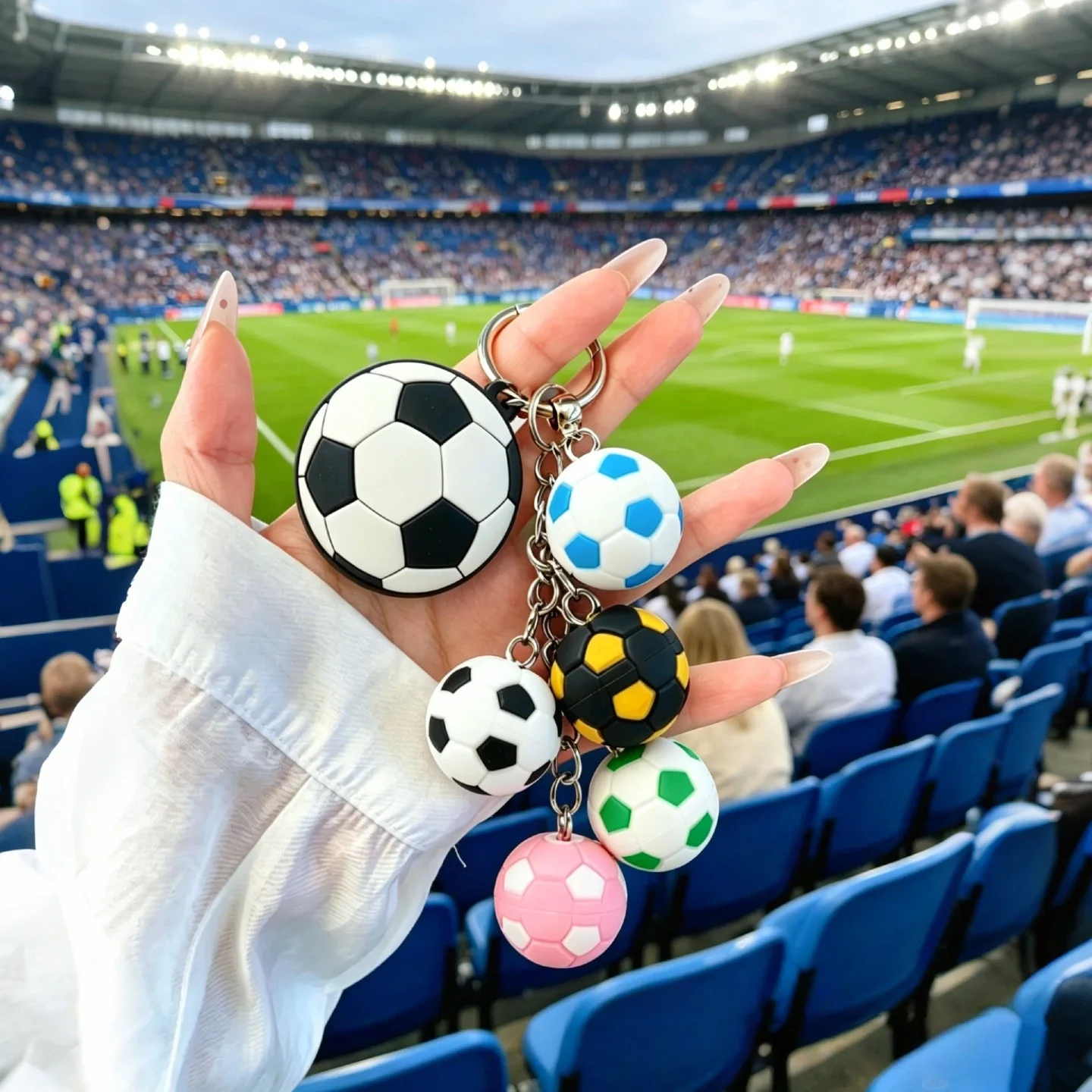 3D Stereoscopic Soccer Keychain Fashion Creative Gift Pendant Bag & Phone Hanging Charm
3D Stereoscopic Soccer Keychain Fashion Creative Gift Pendant Bag & Phone Hanging Charm