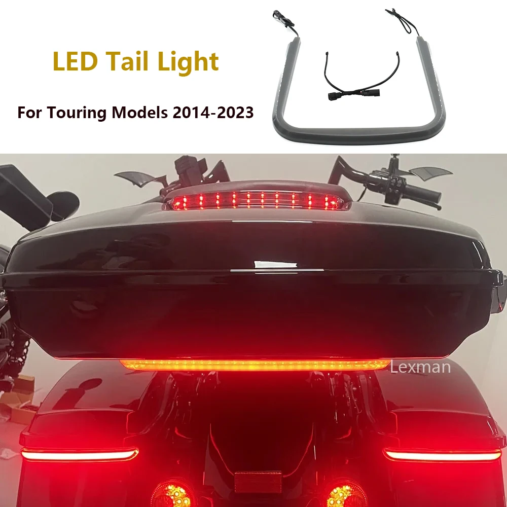 2023 Motorcycle Accessories Tour-Pak Turn Signal LED Tail Light Lamps For Harley Touring Model Road Glide Ultra CVO 2014-2023
2023 Motorcycle Accessories Tour-Pak Turn Signal LED Tail Light Lamps For Harley Touring Model Road Glide Ultra CVO 2014-2023