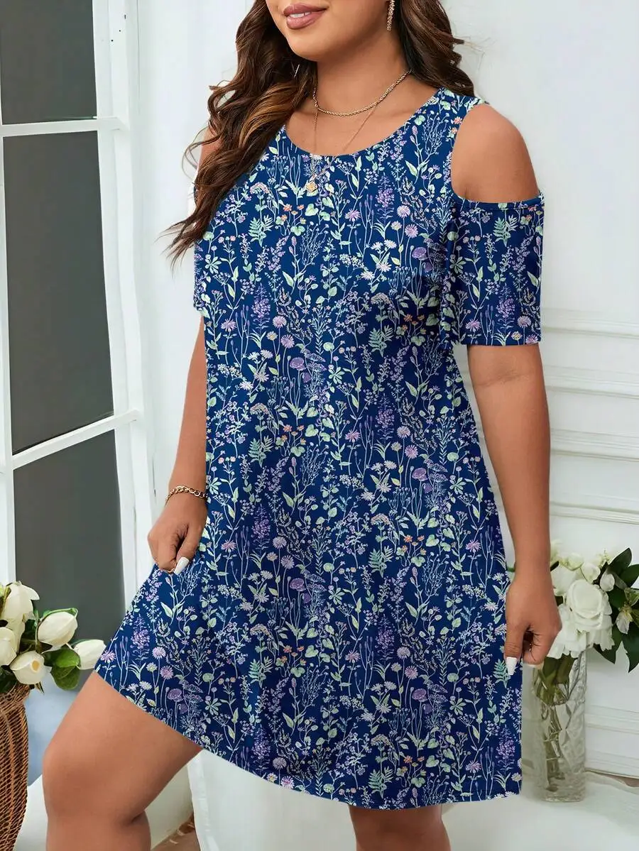 Plus Size Women Floral Print Off Shoulder Summer Dress Casual Holiday Outfit
Plus Size Women Floral Print Off Shoulder Summer Dress Casual Holiday Outfit