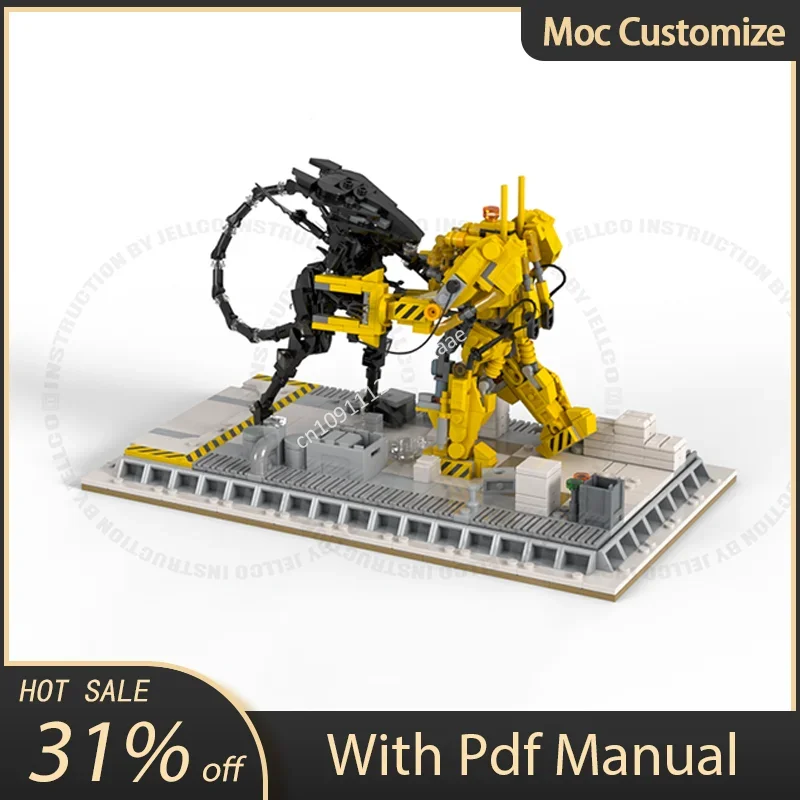 896pcs Moc Aliens Micro Diorama : Ripley Vs Alien Queen Building Blocks Creative Assembly Bricks Toys Kids Education DIY Gifts
896pcs Moc Aliens Micro Diorama : Ripley Vs Alien Queen Building Blocks Creative Assembly Bricks Toys Kids Education DIY Gifts