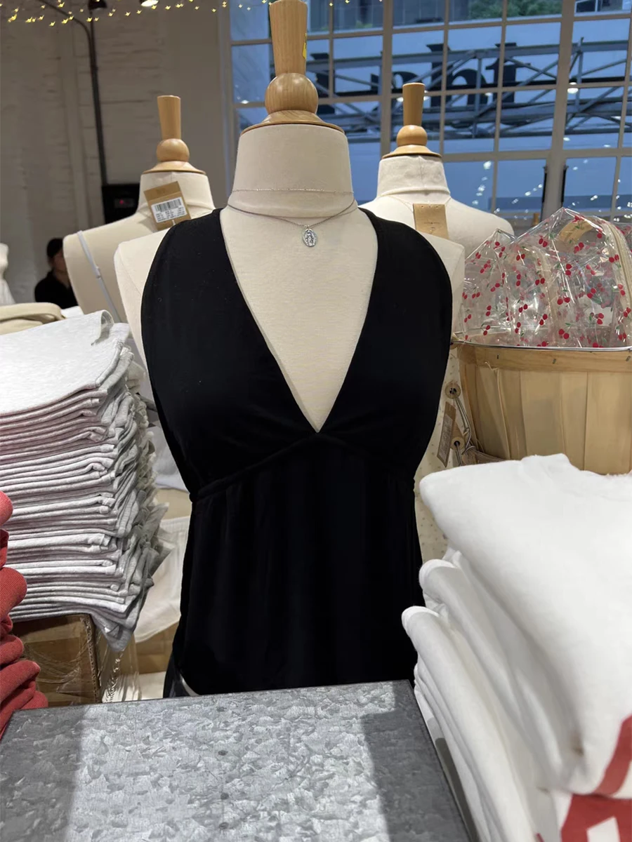 New Solid Lace-up Halter Tank Top Women Summer Black Sexy Backless Cotton Camisole Casual Simple All-match Crop Tops Y2k Clothes
New Solid Lace-up Halter Tank Top Women Summer Black Sexy Backless Cotton Camisole Casual Simple All-match Crop Tops Y2k Clothes
