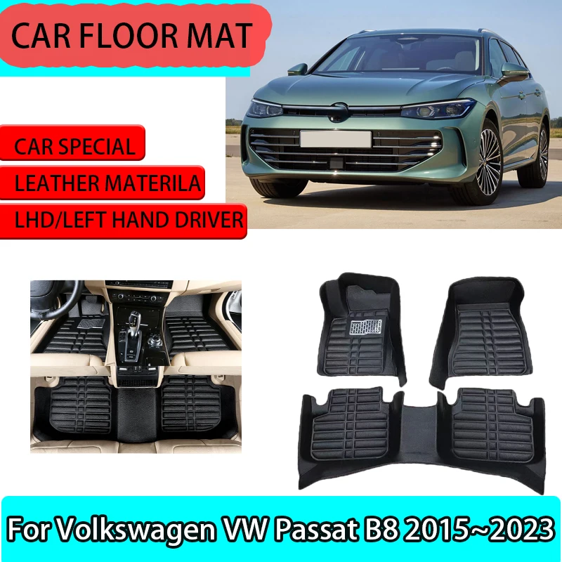 Car Floor Mat for Volkswagen VW Passat B8 B8L 2015~2023 Custom Pad Rug Leather Panel Liner Carpet Foot Parts Interior Accessoris
Car Floor Mat for Volkswagen VW Passat B8 B8L 2015~2023 Custom Pad Rug Leather Panel Liner Carpet Foot Parts Interior Accessoris