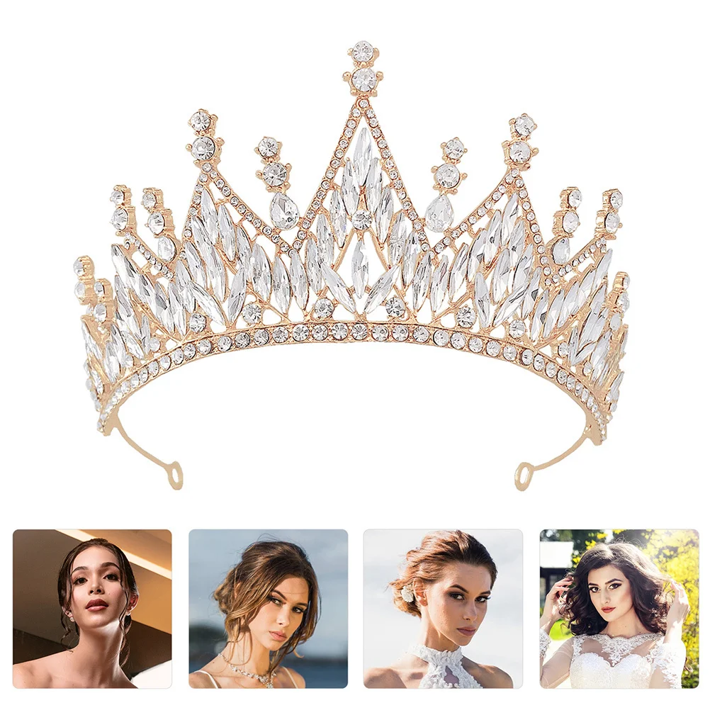 1Pcs Crystal Bride Crown Headdress Baroque Design Wedding Hair Band for Bridal Accessories Festivals Anniversaries Housewarming
1Pcs Crystal Bride Crown Headdress Baroque Design Wedding Hair Band for Bridal Accessories Festivals Anniversaries Housewarming