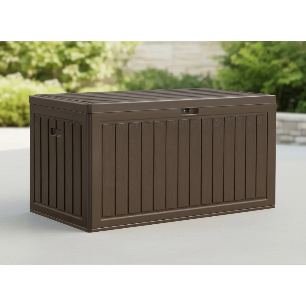 Большой ящик для хранения на 90 галлонов на открытом воздухе, коробка из смолы с двойными стенками и запирающейся крышкой для мебели для патио и садовых инструментов
Большой ящик для хранения на 90 галлонов на открытом воздухе, коробка из смолы с двойными стенками и запирающейся крышкой для мебели для патио и садовых инструментов