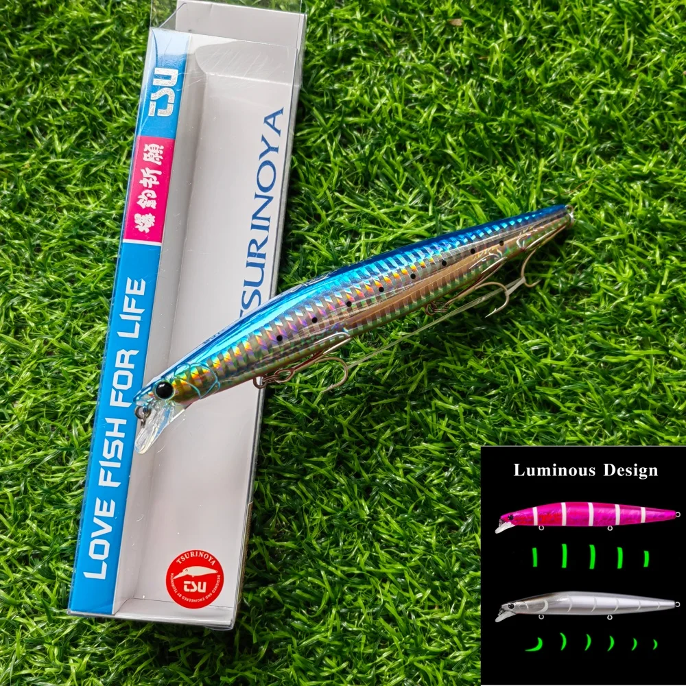 TSURINOYA Stinger 140S Sinking Minnow Fishing Lure 140mm 26g Ultra Long Casting Jerkbait for Saltwater Seabass Hard Bait
TSURINOYA Stinger 140S Sinking Minnow Fishing Lure 140mm 26g Ultra Long Casting Jerkbait for Saltwater Seabass Hard Bait