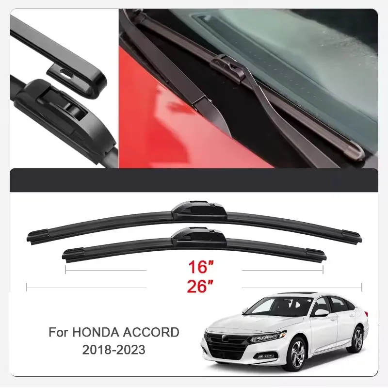 2PCS Car Wiper Blades for HONDA ACCORD 18-25 Front Windscreen Windshield Double Rubber Car Accessories
2PCS Car Wiper Blades for HONDA ACCORD 18-25 Front Windscreen Windshield Double Rubber Car Accessories 