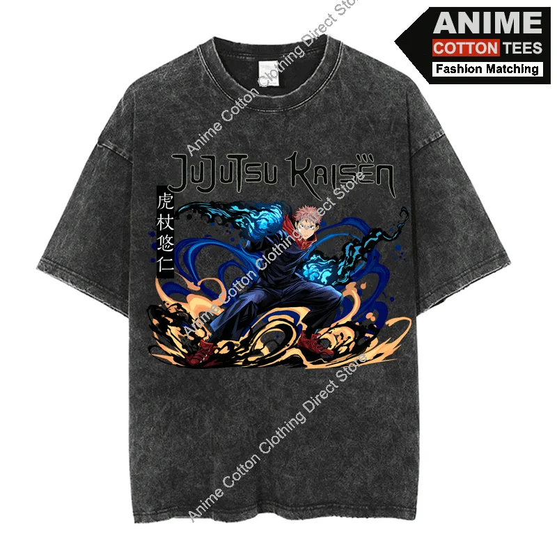 Japanese Anime Itadori Yuji Print T-shirt y2k Harajuku Hip Hop Street Casual Unisex Oversized Loose Tees Retro Cotton T Shirt
Japanese Anime Itadori Yuji Print T-shirt y2k Harajuku Hip Hop Street Casual Unisex Oversized Loose Tees Retro Cotton T Shirt