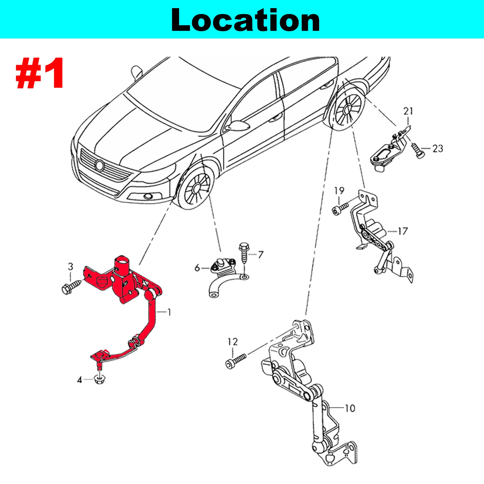 3C0412521B Height Control Sensor Front Left For Audi Q3 VW Eos Golf VI Passat Scirocco Sharan Tiguan Touran 2007 2008 2009-2018
3C0412521B Height Control Sensor Front Left For Audi Q3 VW Eos Golf VI Passat Scirocco Sharan Tiguan Touran 2007 2008 2009-2018