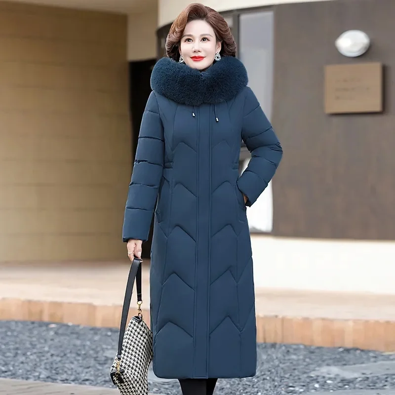 Winter Parkas Thick Warm Down Cotton Jacket Women 2025 New Casual Fur Collar Hooded padded Clothes Female slim overcoat
Winter Parkas Thick Warm Down Cotton Jacket Women 2025 New Casual Fur Collar Hooded padded Clothes Female slim overcoat