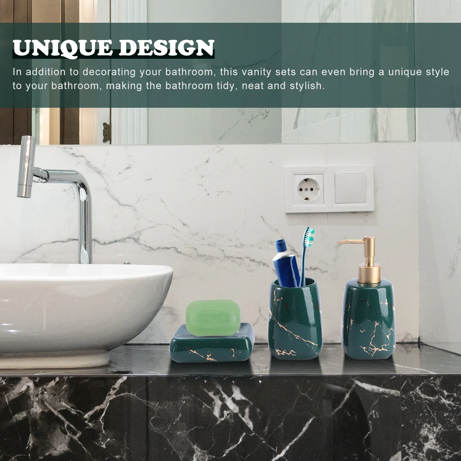 3 Pcs Bath Bathroom Tumbler Toothbrush Cups Soap Dish Dispenser Tray Sink Accessories
3 Pcs Bath Bathroom Tumbler Toothbrush Cups Soap Dish Dispenser Tray Sink Accessories