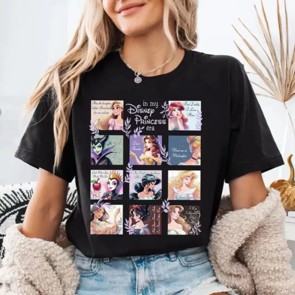 Women's Men Belle Ariel Tiana Elsa Rapunzel Xmas Light Princess Globe Christmas T Shirt Cotton Tee Casual Over-sized Street-wear
Women's Men Belle Ariel Tiana Elsa Rapunzel Xmas Light Princess Globe Christmas T Shirt Cotton Tee Casual Over-sized Street-wear