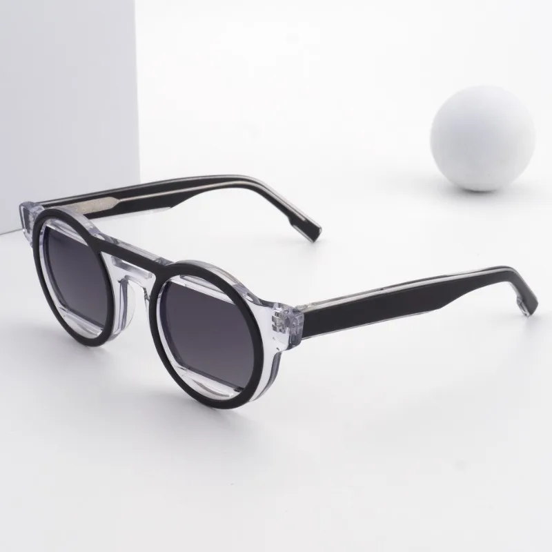 2025 High Quality Shaped Round Frame Glasses Men Personality Hip Hop Sunglasses Women Multi-color Fashion Trend Sunglasses
2025 High Quality Shaped Round Frame Glasses Men Personality Hip Hop Sunglasses Women Multi-color Fashion Trend Sunglasses