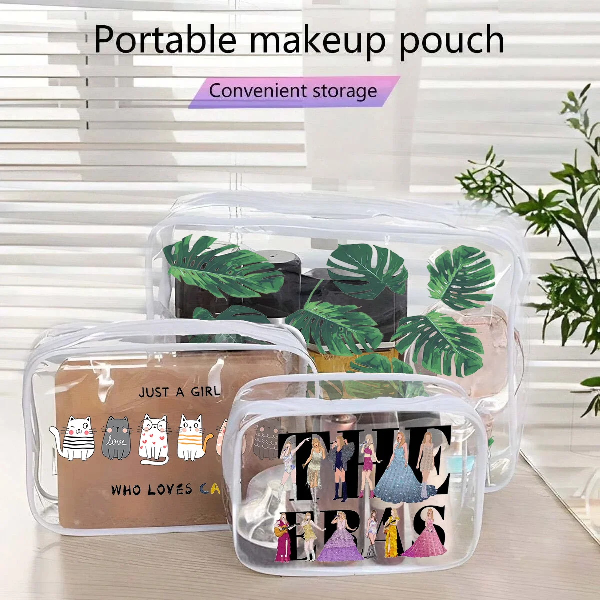 Waterproof Transparent Toiletry Bag Cute Personality Zipper Makeup Pouch Portable Bathroom Clear Wash Toiletry Bags Men Women
Waterproof Transparent Toiletry Bag Cute Personality Zipper Makeup Pouch Portable Bathroom Clear Wash Toiletry Bags Men Women