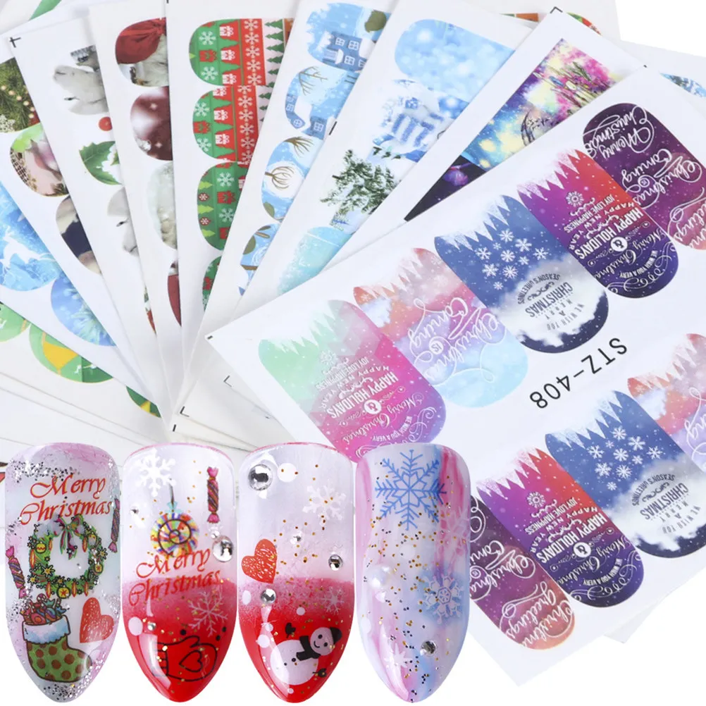 32 Sheets/2 Nail Decals Stickers Holiday Art Christmas Wrapss Full Manicure Strips
32 Sheets/2 Nail Decals Stickers Holiday Art Christmas Wrapss Full Manicure Strips