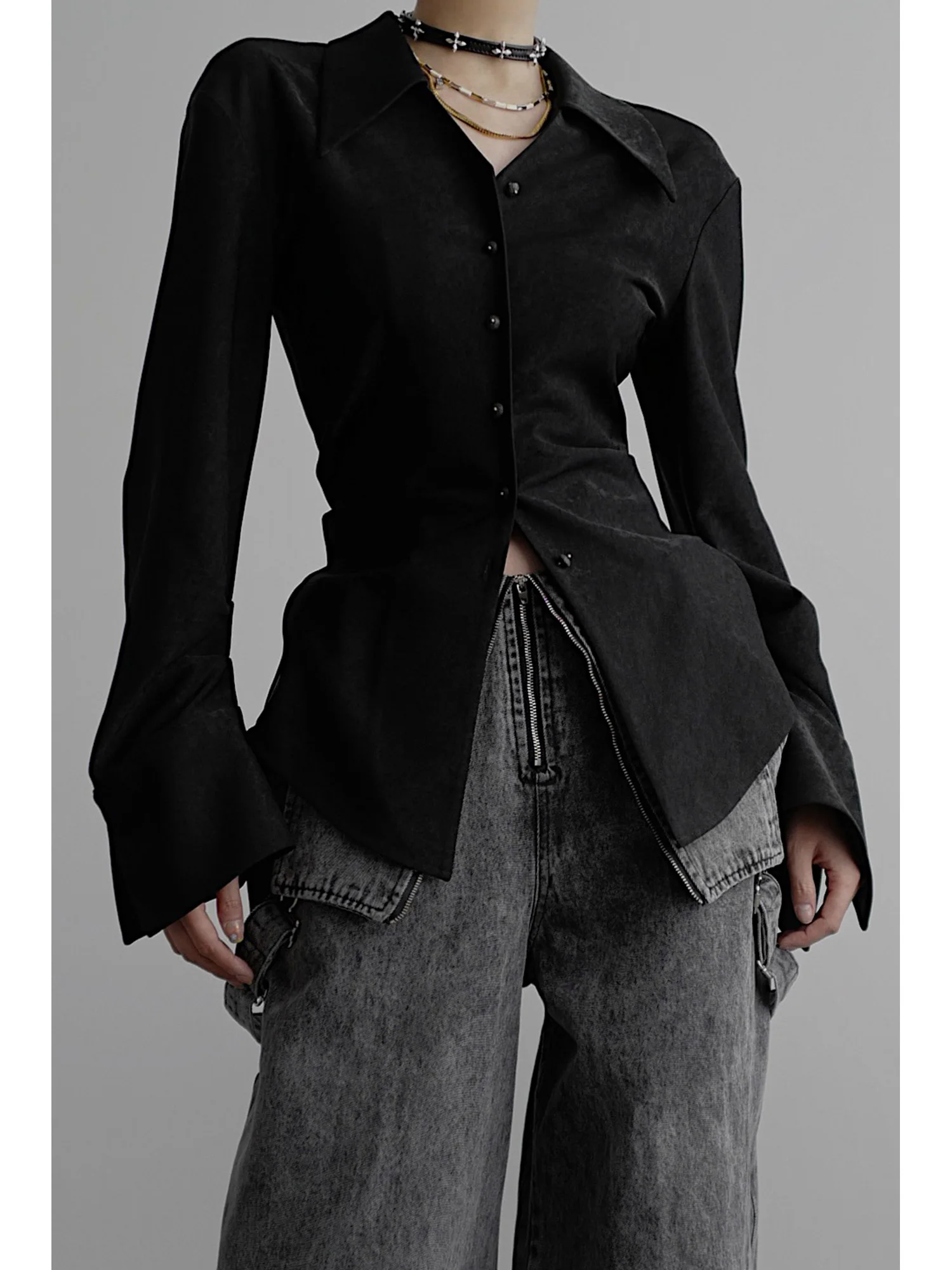 Slim Fit Long Sve irt arp Воротник с завязкой на талии Chen LadyCHENTAITAI Commute Sle Ретро на пуговицах Чистый цвет Осенний...
Slim Fit Long Sve irt arp Воротник с завязкой на талии Chen LadyCHENTAITAI Commute Sle Ретро на пуговицах Чистый цвет Осенний...