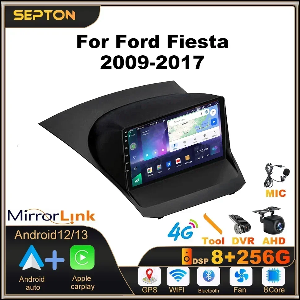 SEPTON 8 + 128G головное устройство Android 12, автомобильный радиоплеер для Ford Fiesta 2009-2017 Carplay GPS 4G, 8 ядер, Wi-Fi, автомобильная мультимедиа
SEPTON 8 + 128G головное устройство Android 12, автомобильный радиоплеер для Ford Fiesta 2009-2017 Carplay GPS 4G, 8 ядер, Wi-Fi, автомобильная мультимедиа