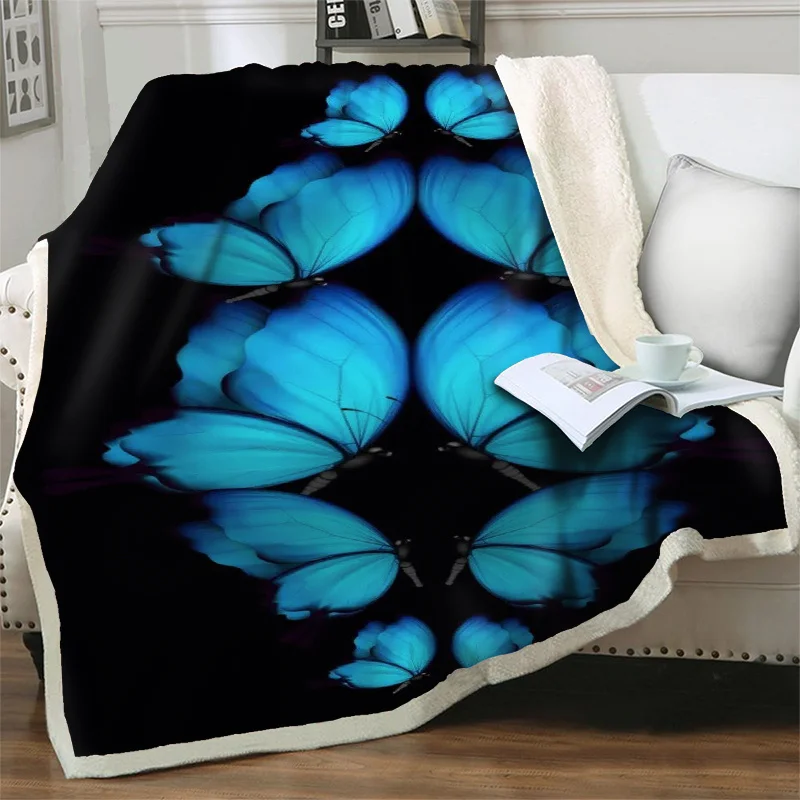 Blue Butterfly Soft Flannel Blanket 3D Print Child Adult Bedding Home Throw Blankets For Beds Sofa Travel Picnic Quilt Nap Cover
Blue Butterfly Soft Flannel Blanket 3D Print Child Adult Bedding Home Throw Blankets For Beds Sofa Travel Picnic Quilt Nap Cover
