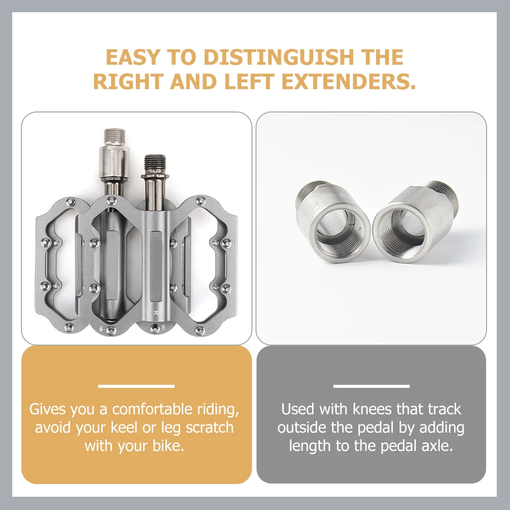 2pcs Bicycle Extenders Chrome Adapters Durable Pedal Axle Extensions Sturdy Bike Accessories Knee Protection For Natural Cycling
2pcs Bicycle Extenders Chrome Adapters Durable Pedal Axle Extensions Sturdy Bike Accessories Knee Protection For Natural Cycling