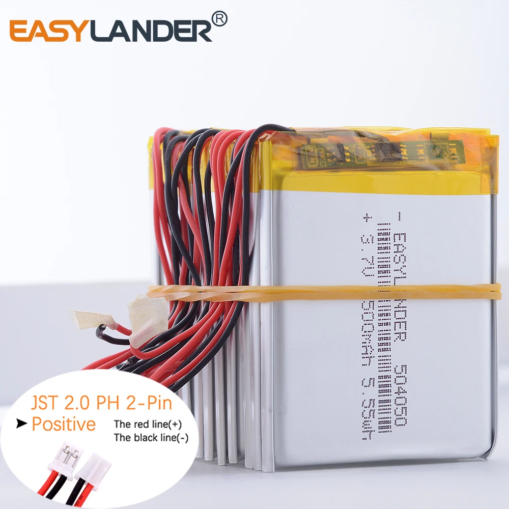 5x Silicone Wires JST2.0 2P 3.7V 2400mAh 104050 Lithium Li-ion Polymer Battery 304050 404050 504050 604050 704050 804050 904050 
5x Silicone Wires JST2.0 2P 3.7V 2400mAh 104050 Lithium Li-ion Polymer Battery 304050 404050 504050 604050 704050 804050 904050