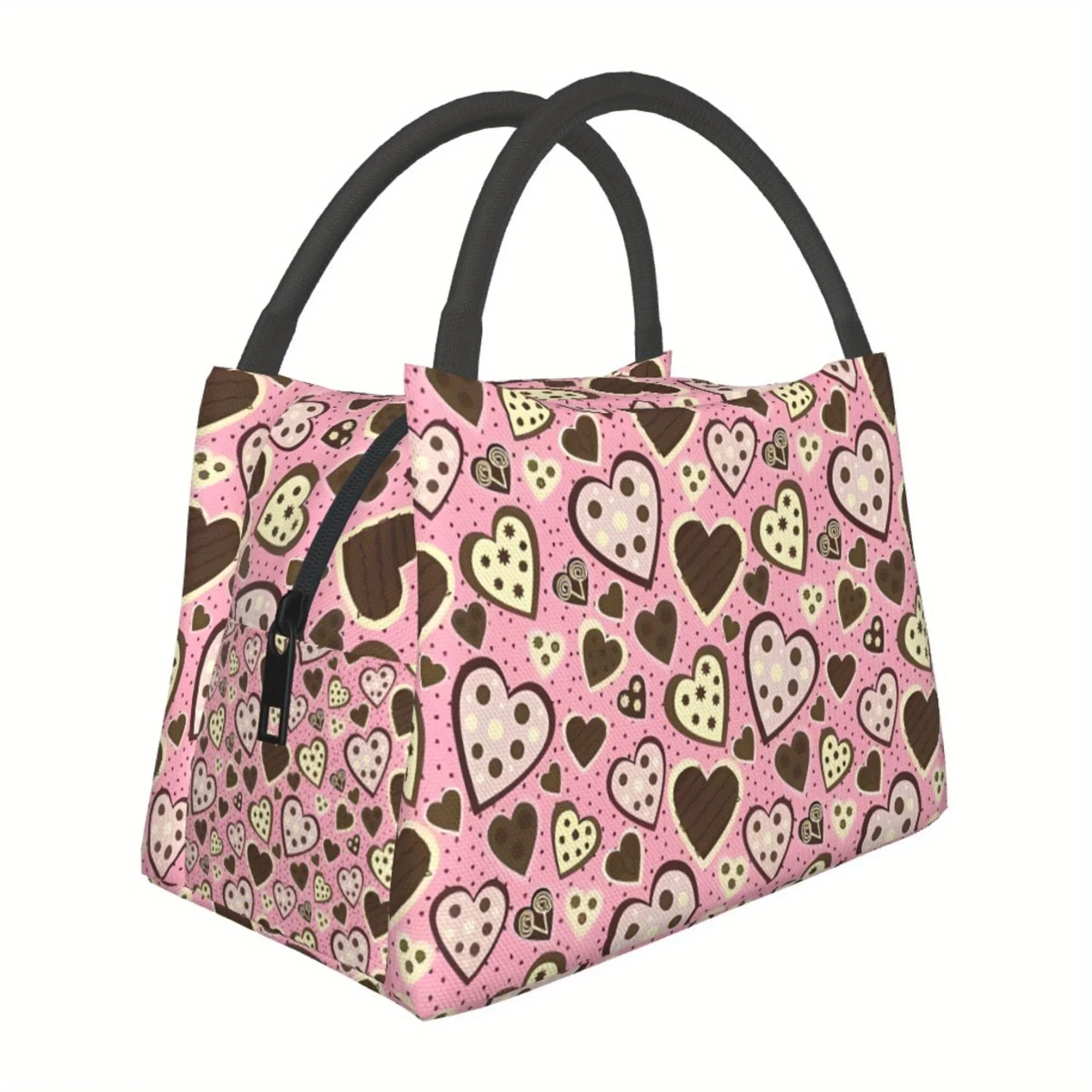 1pc Colorful Love Pattern, Portable Reusable Cooler Bag, Insulation Lunch Bag, Essential for Camping Picnic Beach 
1pc Colorful Love Pattern, Portable Reusable Cooler Bag, Insulation Lunch Bag, Essential for Camping Picnic Beach