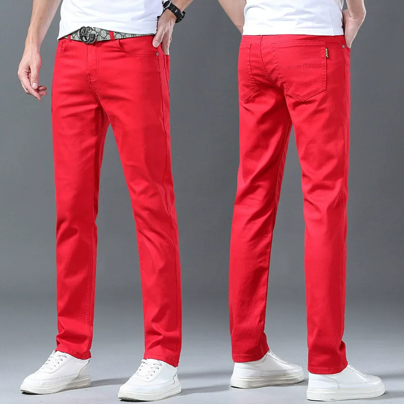 Men’s Summer Thin Straight Jeans Slim Fit Casual Pants Elastic Waist Stretch Denim Trousers Fashion Solid Color Male Bottoms
Men’s Summer Thin Straight Jeans Slim Fit Casual Pants Elastic Waist Stretch Denim Trousers Fashion Solid Color Male Bottoms