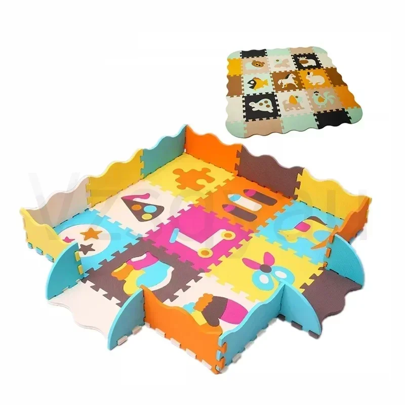 25Pcs/Lot Children's Rug Cartoon Animal Pattern Carpet EVA Foam Puzzle Mats Baby Play Mat Toy Floor Playmat With Fence Floor New
25Pcs/Lot Children's Rug Cartoon Animal Pattern Carpet EVA Foam Puzzle Mats Baby Play Mat Toy Floor Playmat With Fence Floor New