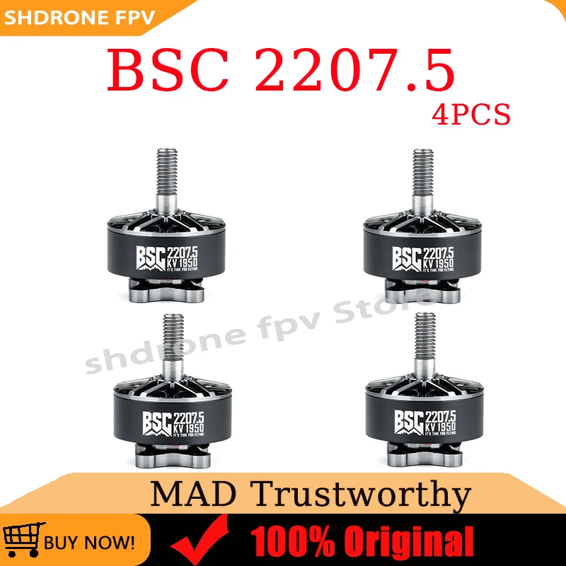 MAD BSC 2207.5 1750KV/1950KV/2100KV Brushless Motor Shock Absorbing Design for RC Drone FPV Racing Drone
MAD BSC 2207.5 1750KV/1950KV/2100KV Brushless Motor Shock Absorbing Design for RC Drone FPV Racing Drone