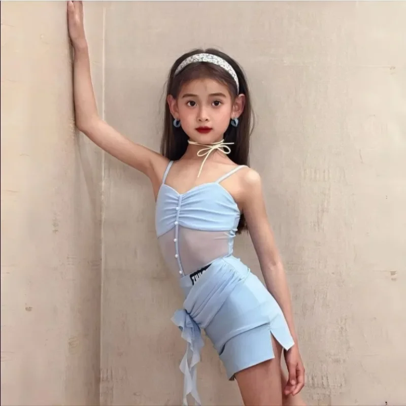 2026 Kids Samba Latin Dance Dresses Girls Blue Latin Dance Clothing Children'S Chacha Rumba Latin Dance Competition Suits
2026 Kids Samba Latin Dance Dresses Girls Blue Latin Dance Clothing Children'S Chacha Rumba Latin Dance Competition Suits