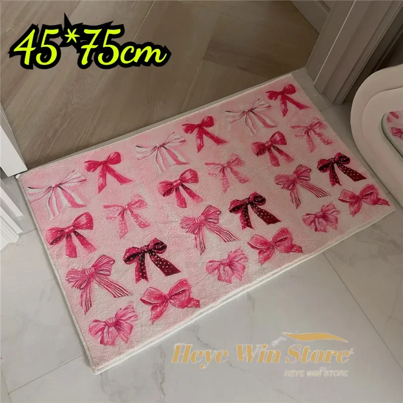 Retro Bow Thickened Plush Carpet Rugs Bedroom Living Room Bedside Cute Floor Mat Home Decoration Pink Carpet Round Angel Footmat
Retro Bow Thickened Plush Carpet Rugs Bedroom Living Room Bedside Cute Floor Mat Home Decoration Pink Carpet Round Angel Footmat