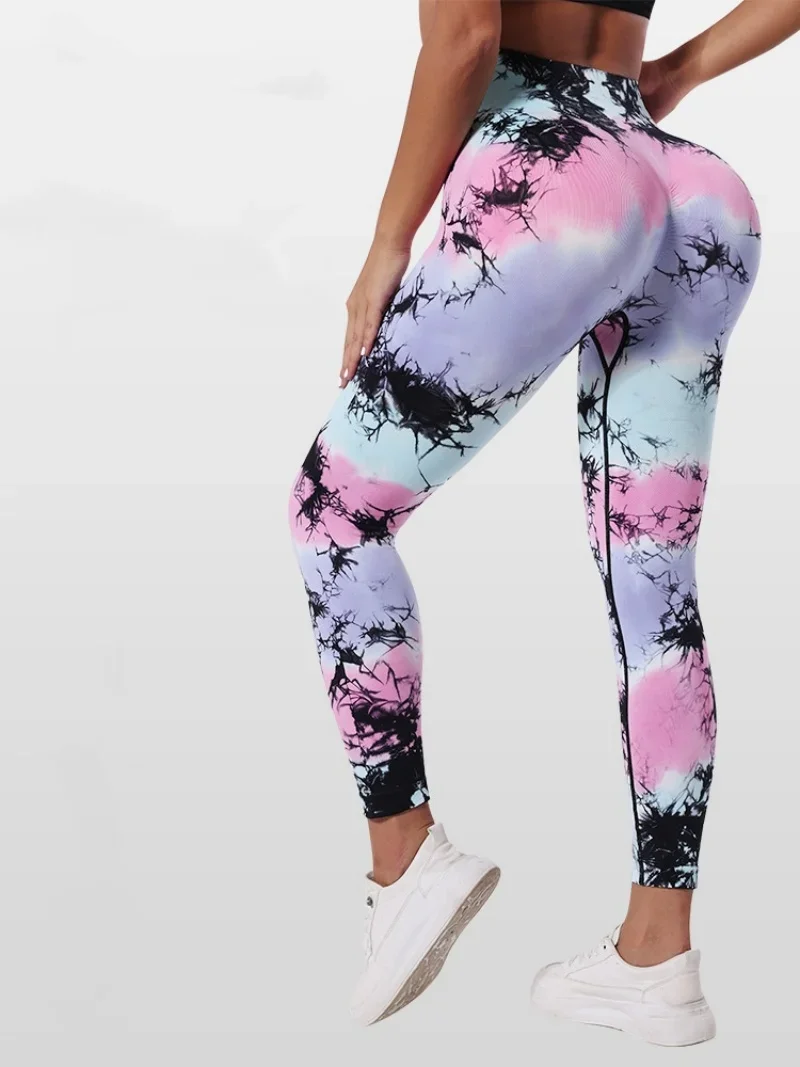 Women Seamless Tie Dye Graffiti Gym Yoga Leggings High Waist Hip Liftting Slim Fashion Tights Workout Cycling Elastic Pants
Women Seamless Tie Dye Graffiti Gym Yoga Leggings High Waist Hip Liftting Slim Fashion Tights Workout Cycling Elastic Pants