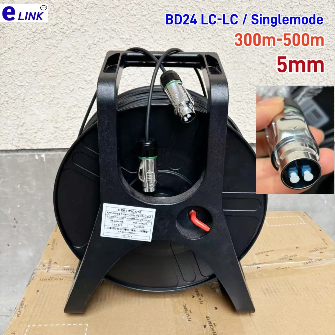 Бронированный оптический патчкорд LC-LC BD24 2C 5 мм ТПУ одномодовый 300–500 м 400 м с барабаном 2-жильный SM водонепроницаемый уличный E2000 SC FC ST
Бронированный оптический патчкорд LC-LC BD24 2C 5 мм ТПУ одномодовый 300–500 м 400 м с барабаном 2-жильный SM водонепроницаемый уличный E2000 SC FC ST