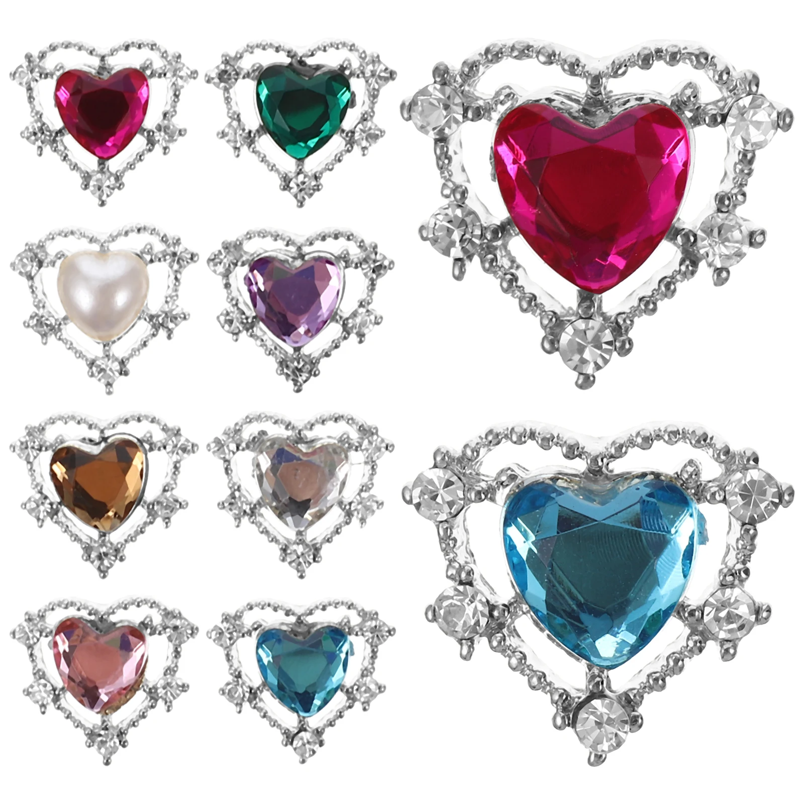 10pcs Multi-colored Diamonds Rhinestones Manicure Accessories Charm Jewelry DIY Decor Art Embellishments Heart Nail Charms Nail
10pcs Multi-colored Diamonds Rhinestones Manicure Accessories Charm Jewelry DIY Decor Art Embellishments Heart Nail Charms Nail