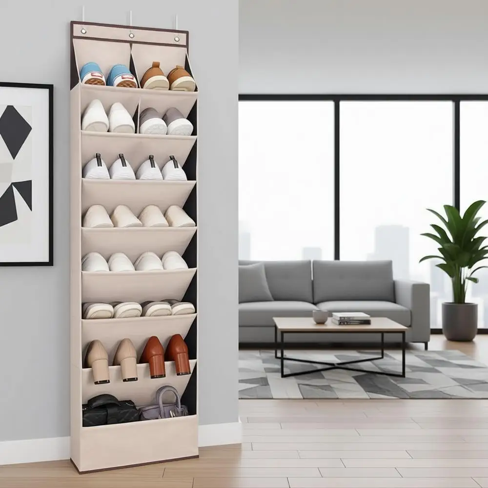 Органайзер для обуви на дверь с 6 большими карманами (XL) и 4 большими карманами (стандартные), прочное хранение для обуви и кроссовок, бежевый
Органайзер для обуви на дверь с 6 большими карманами (XL) и 4 большими карманами (стандартные), прочное хранение для обуви и кроссовок, бежевый