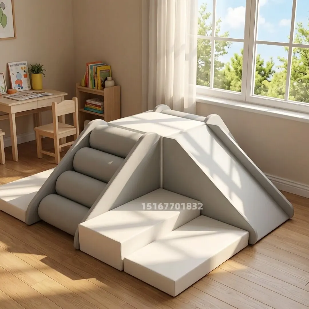 Soft climbing and sliding combination baby climbing frame, indoor soft play climbing frame.
Soft climbing and sliding combination baby climbing frame, indoor soft play climbing frame.