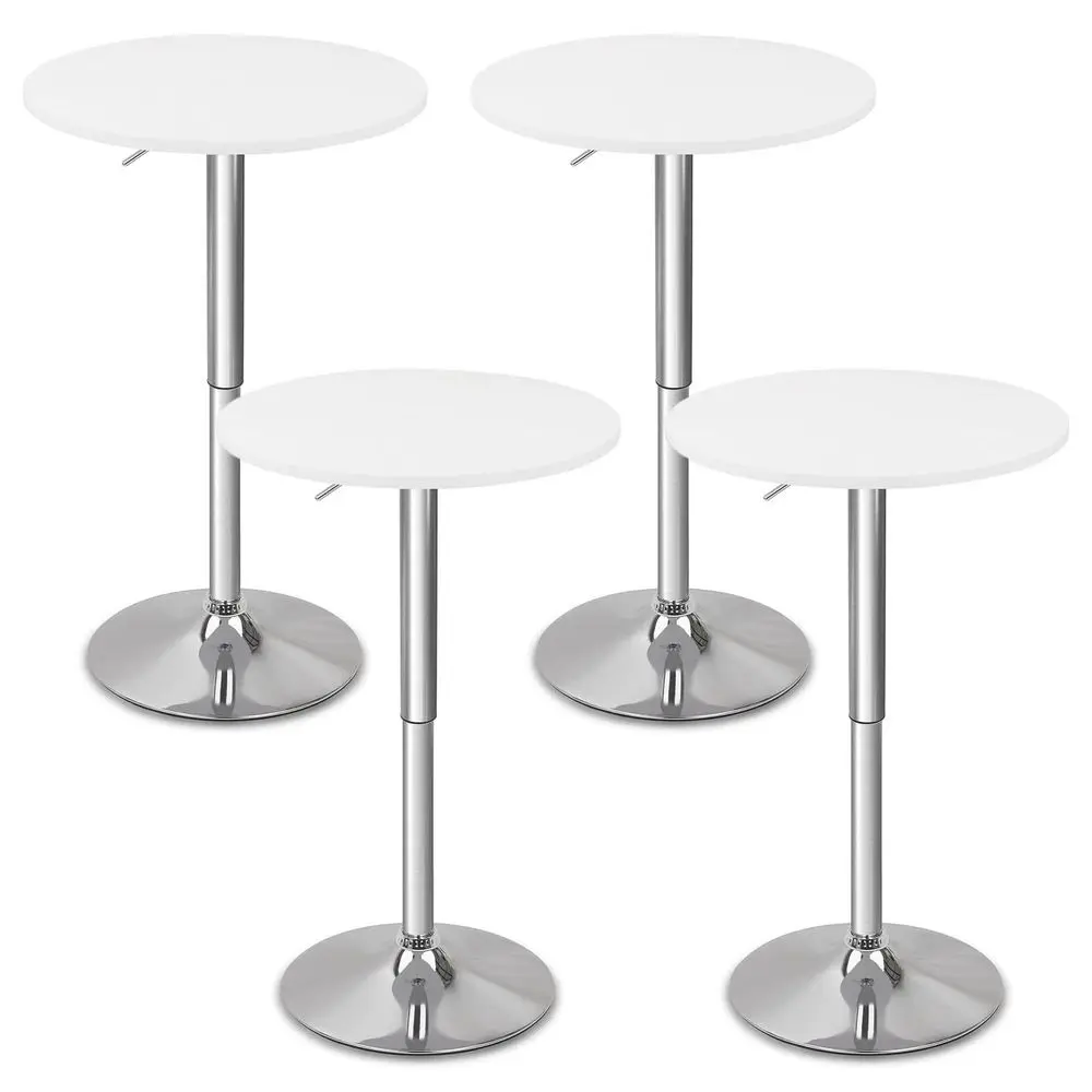 Round Bar Table 4 Pack, Height Adjustable 2636 Bistro Pub Table with Metal Base, 360 Swivel High Top Cocktail Table for Kitchen
Round Bar Table 4 Pack, Height Adjustable 2636 Bistro Pub Table with Metal Base, 360 Swivel High Top Cocktail Table for Kitchen