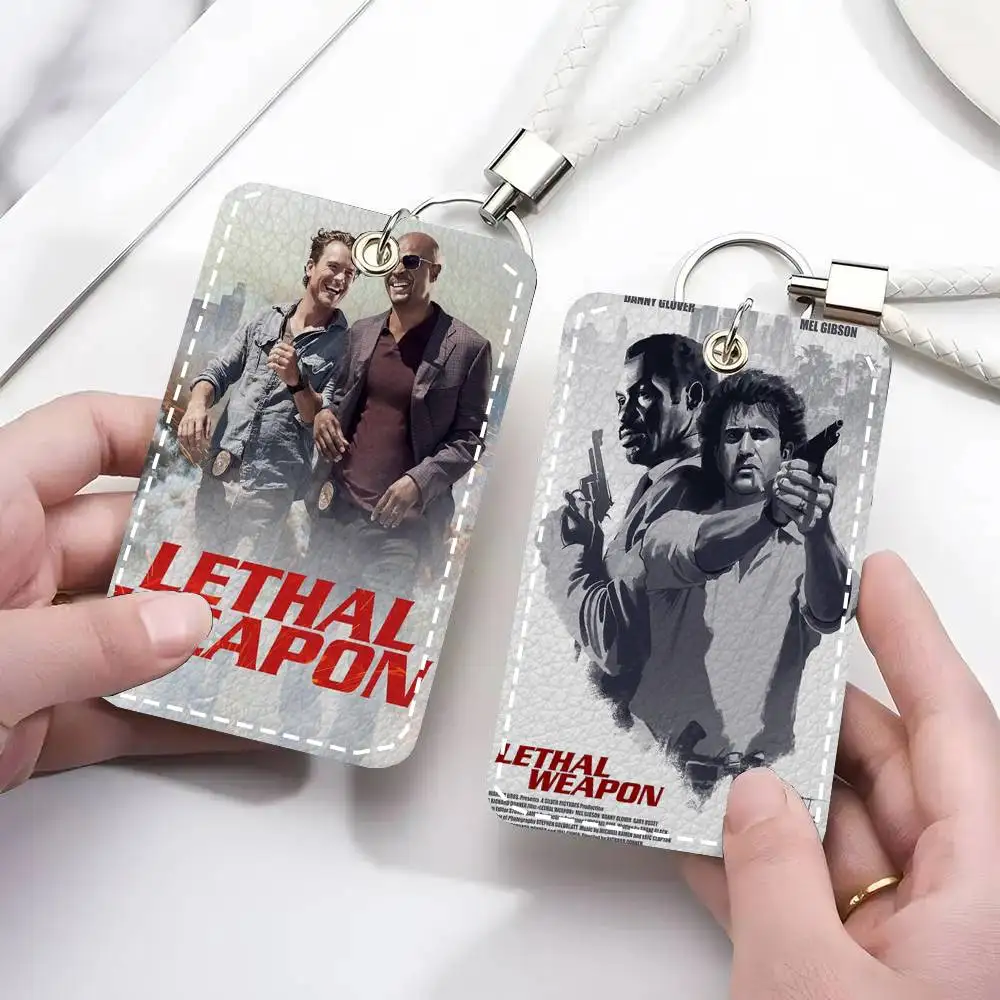 Action Movie L-Lethal Weapon Card Case Keychain Access Card Bag Key Tag Ring Leather Card Holder Key Ring Access
Action Movie L-Lethal Weapon Card Case Keychain Access Card Bag Key Tag Ring Leather Card Holder Key Ring Access