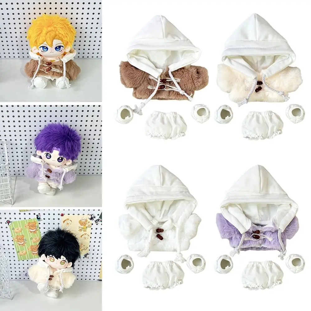 Gift 20cm Doll Clothes Plush Mini Horn Buckle Doll Hooded Overcoat Replaceable Multicolor Doll Accessories Cotton Stuffed Dolls
Gift 20cm Doll Clothes Plush Mini Horn Buckle Doll Hooded Overcoat Replaceable Multicolor Doll Accessories Cotton Stuffed Dolls