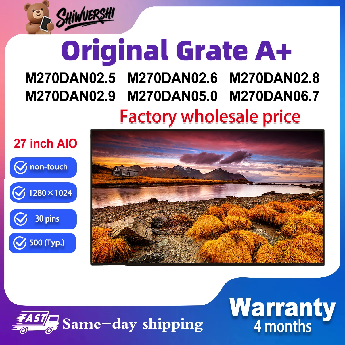 Новый оригинальный ЖК-дисплей A+ 27 дюймов M270DAN02.5 M270DAN02.6 M270DAN02.8 M270DAN02.9 M270DAN05.0 M270DAN06.7
Новый оригинальный ЖК-дисплей A+ 27 дюймов M270DAN02.5 M270DAN02.6 M270DAN02.8 M270DAN02.9 M270DAN05.0 M270DAN06.7