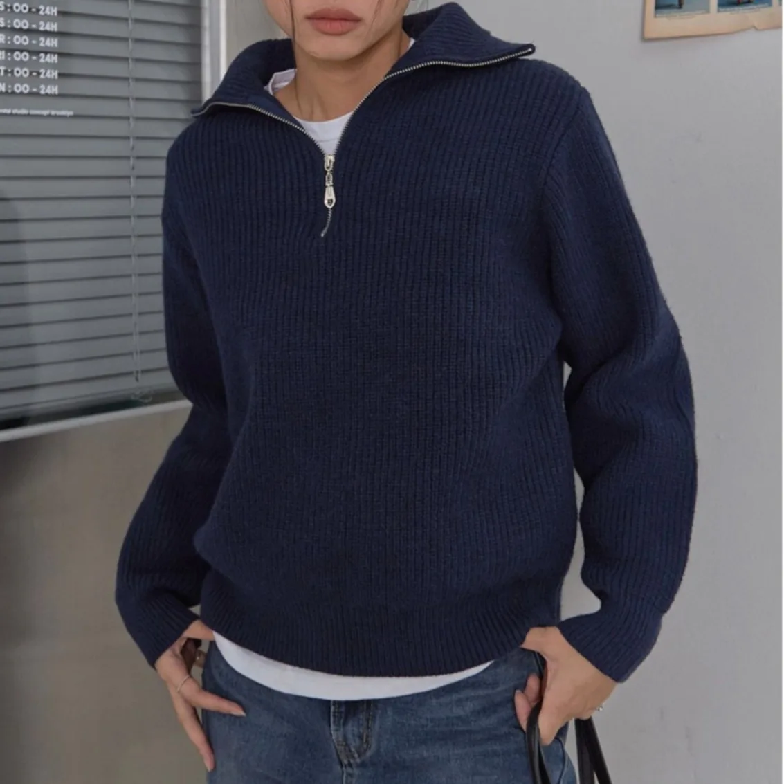 Thiened вязаный свитер шикарного осенне-зимнего цвета на молнии с большим воротником ленивый свободный теплый женский свитер на голову
Thiened вязаный свитер шикарного осенне-зимнего цвета на молнии с большим воротником ленивый свободный теплый женский свитер на голову