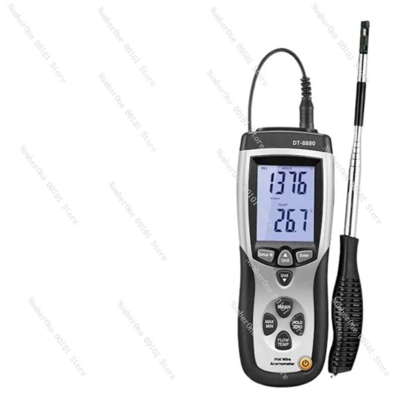 Thermal Anemometer Hot-wire Pipeline Wind Speed/Air Volume/Air Temperature Measurement DT-8880
Thermal Anemometer Hot-wire Pipeline Wind Speed/Air Volume/Air Temperature Measurement DT-8880