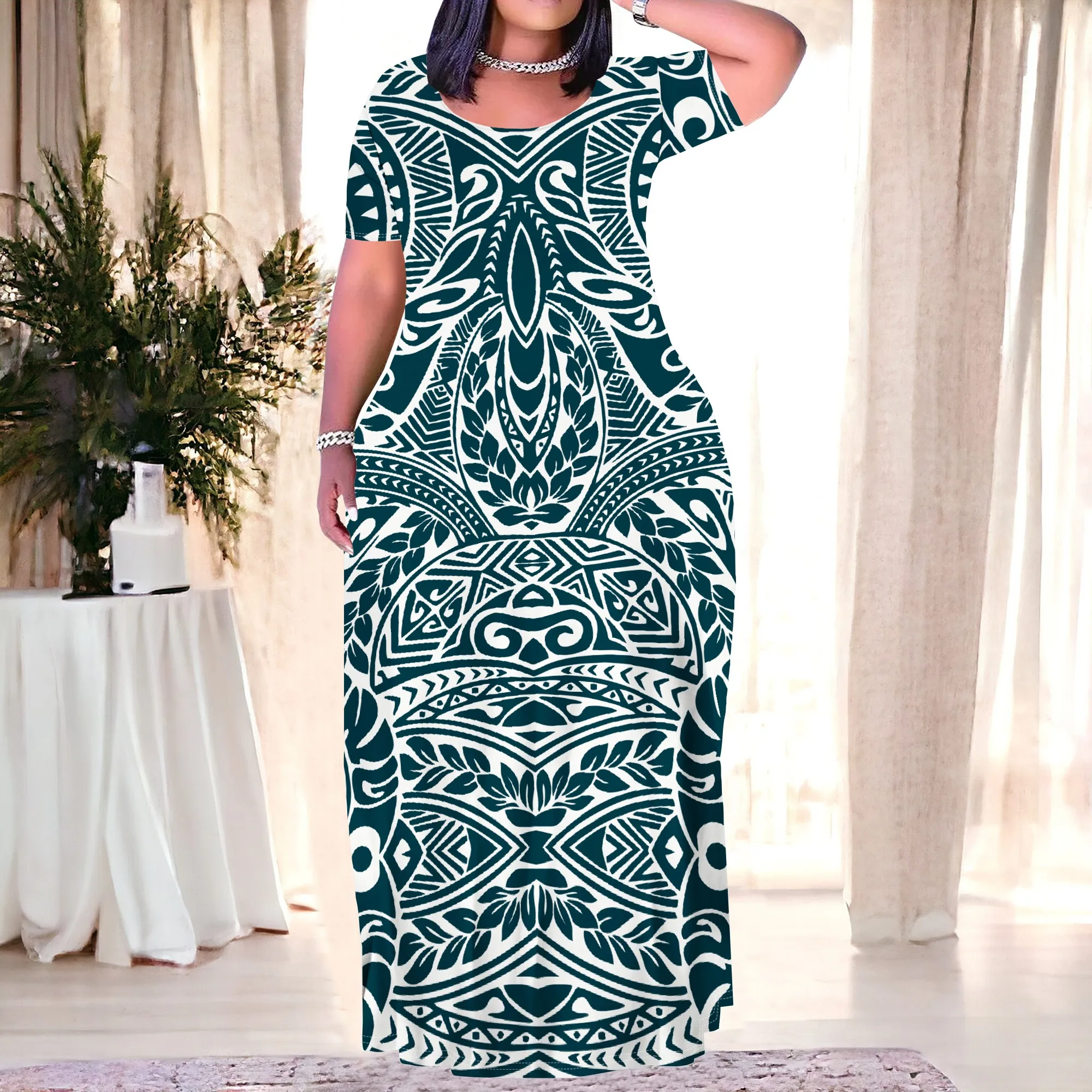 Women's Red Abstract Short-Sleeve Crew Neck Printed Maxi Dress with Pocket Polyester Party Fall Stylish
Women's Red Abstract Short-Sleeve Crew Neck Printed Maxi Dress with Pocket Polyester Party Fall Stylish