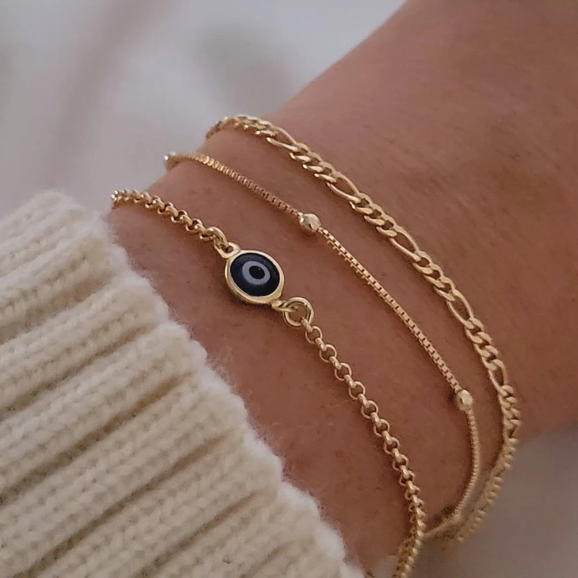 3 Pcs/Set Fashion Creative Eye Personality Gold Color Chain Bracelet Set Woman Party Prom Daily Gifts Jewelry
3 Pcs/Set Fashion Creative Eye Personality Gold Color Chain Bracelet Set Woman Party Prom Daily Gifts Jewelry