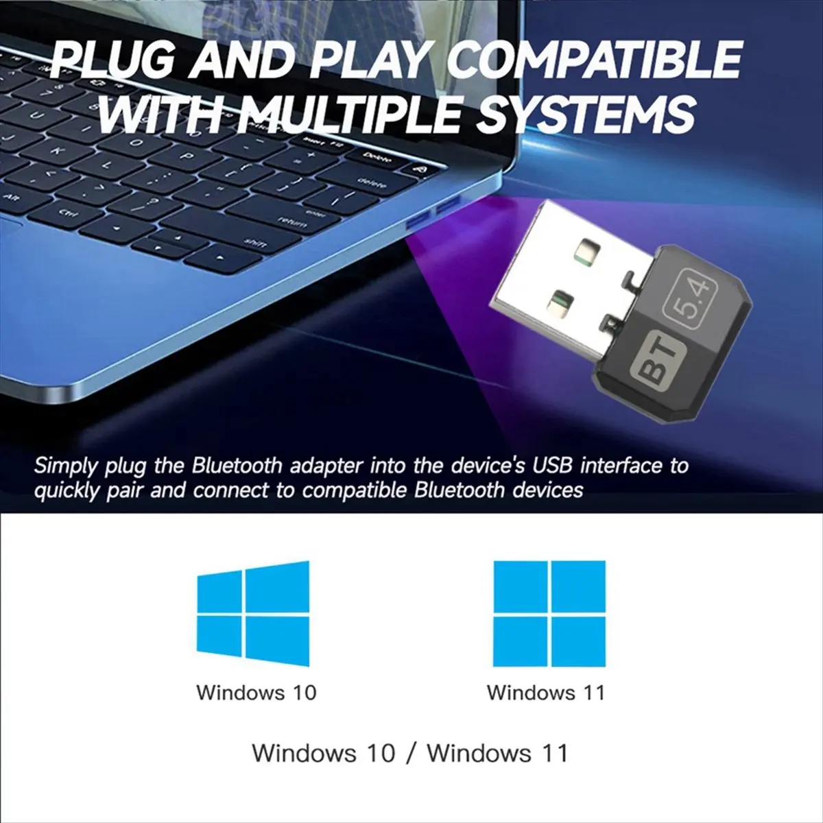 (A26M) USB Bluetooth 5.4 Adapter for Computer Speaker Wireless Mouse Keyboard Music Audio Receiver Transmitter
(A26M) USB Bluetooth 5.4 Adapter for Computer Speaker Wireless Mouse Keyboard Music Audio Receiver Transmitter